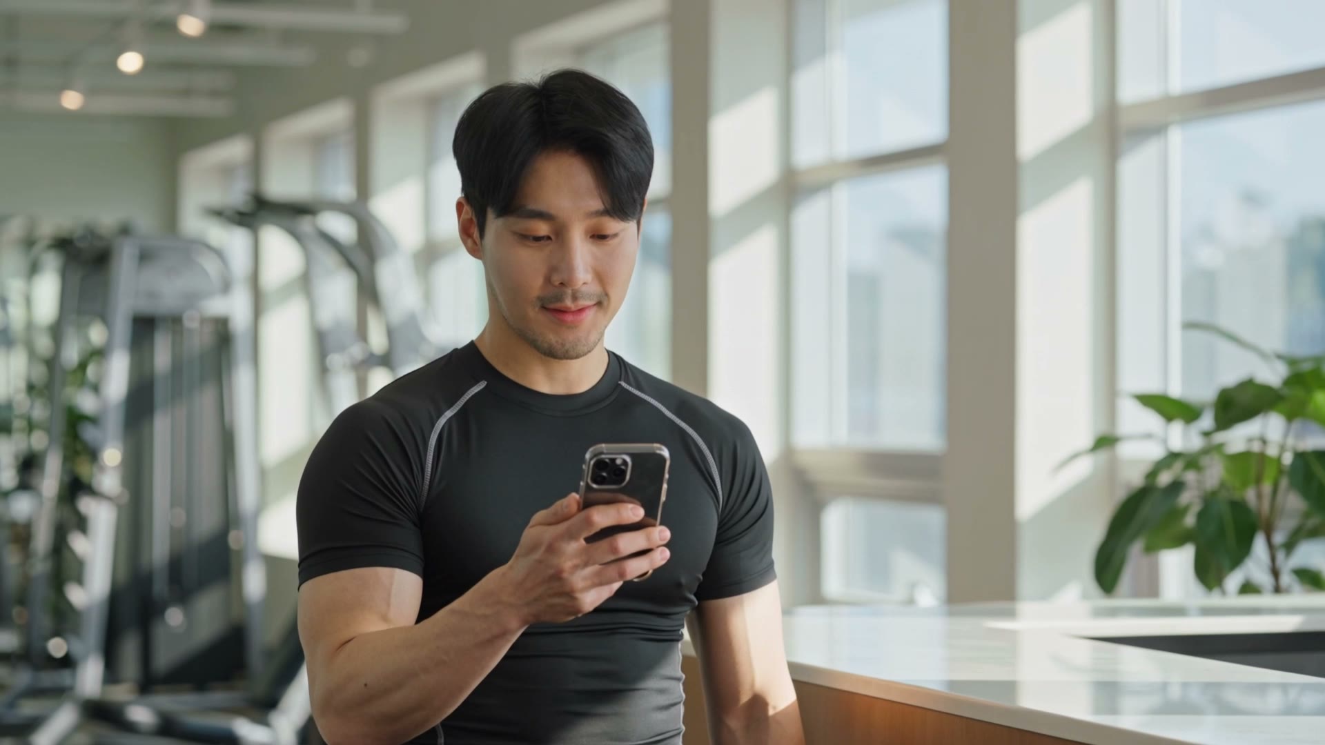 밝은 운동 공간을 보여주는 AI 연출 이미지